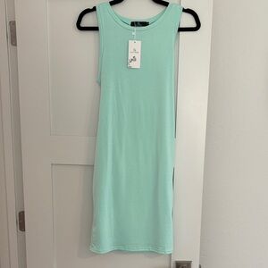 Sleeveless Mint Green Tank Dress